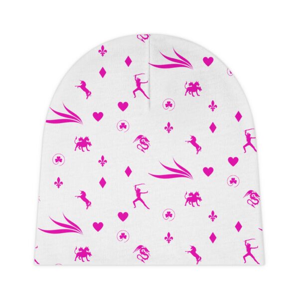 Pinky Royal Baby Beanie (AOP) by Nexsweet