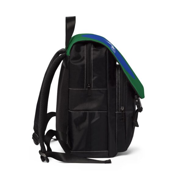 Dark Green Nexsweet Unisex Casual Shoulder Backpack - Image 2
