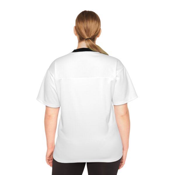 Black Unisex Football Jersey (AOP) by Nexsweet - Image 4