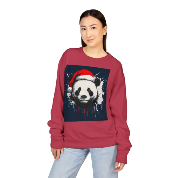 Panda Claus Unisex ComfortWash® Garment Dyed Crewneck Sweatshirt - Image 15