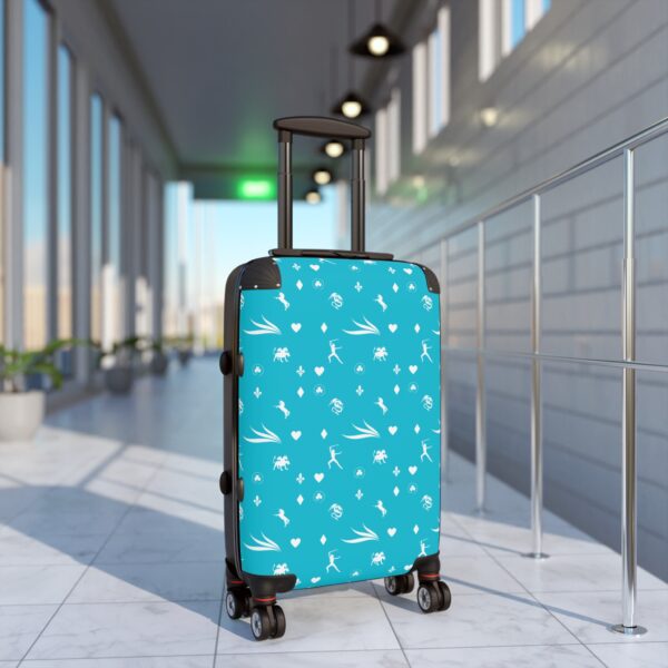 Turquoise Royal Swallow Suitcase by Nexsweet - Image 3