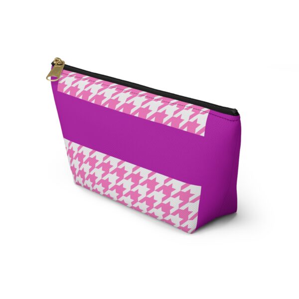 Pinky Barbish Houndstooth Accessory Pouch w T-bottom - Image 3
