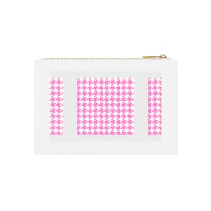 Squared Barbish Houndstooth Cosmetic Bag