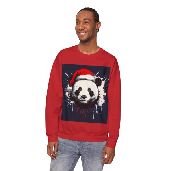 Panda Claus Sweatshirt: Unisex, Heavy - Image 12