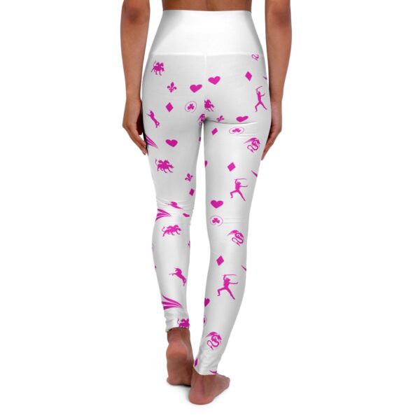 Pinky Royal High Waisted Yoga Leggin by Nexsweet gs (AOP) by Nexsweet - Image 2