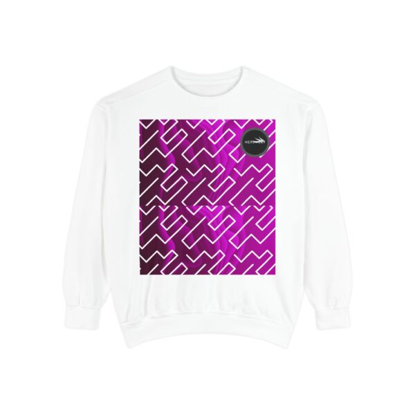 Pinky Zebra Unisex Garment-Dyed Sweatshirt by Nexsweet