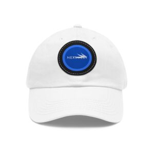 Strong Dad Hat with Leather Patch (Round) by Nexsweet