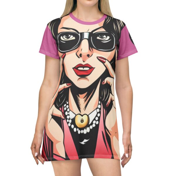 Pinky Mentalist T-Shirt Dress (AOP) - Image 3