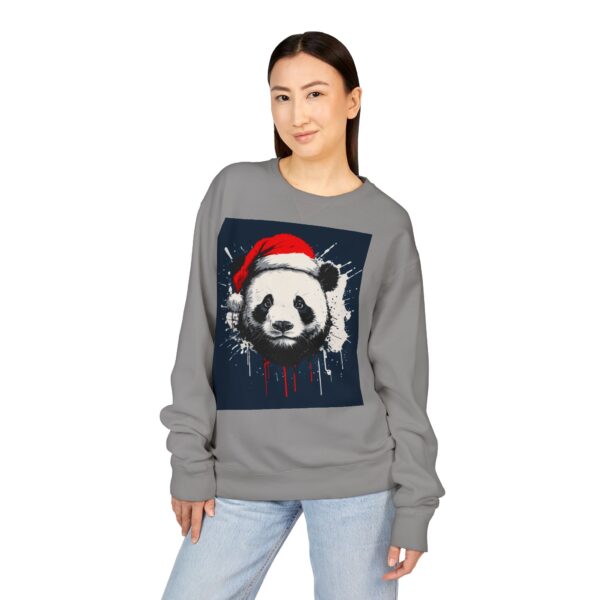 Panda Claus Unisex ComfortWash® Garment Dyed Crewneck Sweatshirt - Image 3