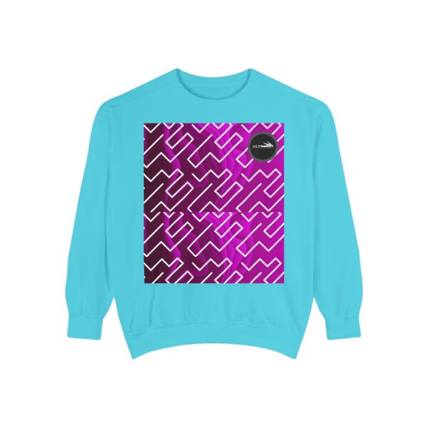 Pinky Zebra Unisex Garment-Dyed Sweatshirt by Nexsweet - Image 9