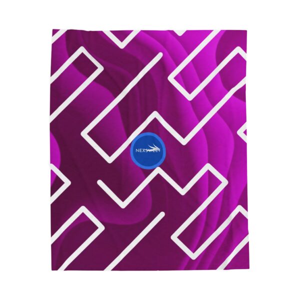 Pinky Zebra Velveteen Plush Blanket by Nexsweet