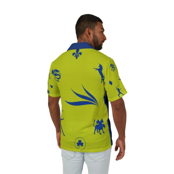Yellow Caesar Men's Hawaiian Camp Shirt (AOP) - Image 4