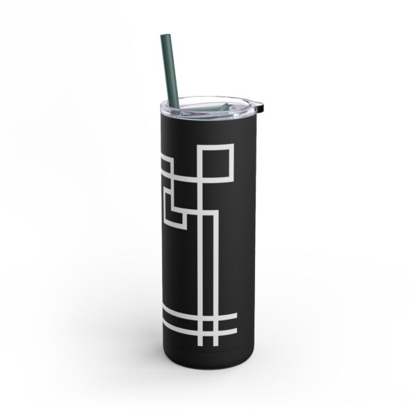 Black Gaia Maars Maker Skinny Matte Tumbler, 20oz - Image 4