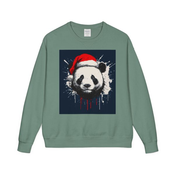 Panda Claus Unisex ComfortWash® Garment Dyed Crewneck Sweatshirt - Image 5