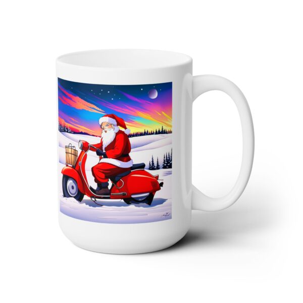 Rebel Santa Claus Ceramic Mug 15oz - Image 3