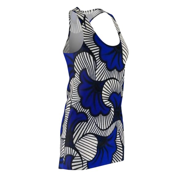 African Tribes Floral Design Women's Cut & Sew Racerback Dress (AOP) - Image 3