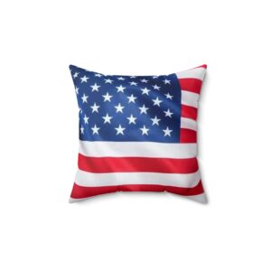 British American Spun Polyester Square Pillow by Nexsweet