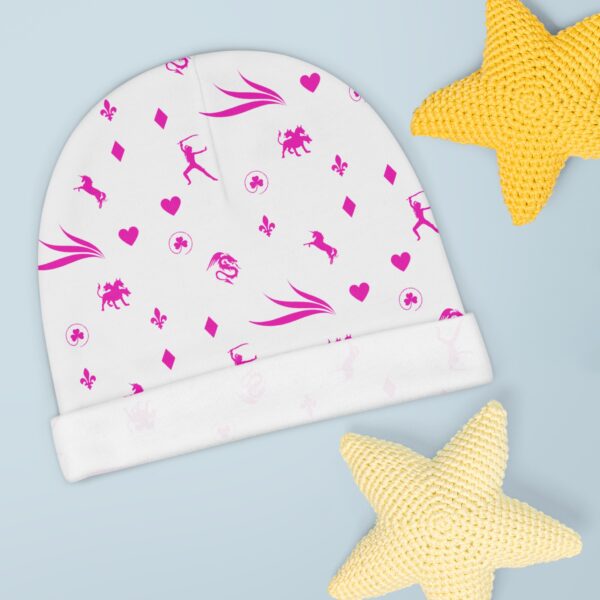 Pinky Royal Baby Beanie (AOP) by Nexsweet - Image 3