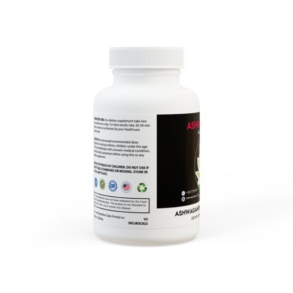 Ashwagandha and Black Pepper Supplement (60 capsules) by Nexsweet - Image 2