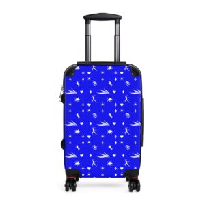 Blue Royal Swallow Suitcase by Nexsweet
