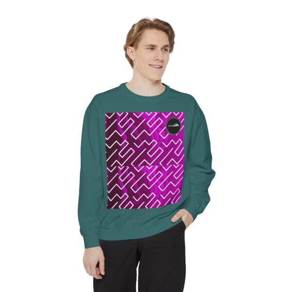 Pinky Zebra Unisex Garment-Dyed Sweatshirt by Nexsweet - Image 7
