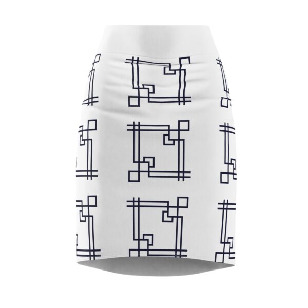 White Gaia Women's Pencil Skirt (AOP)