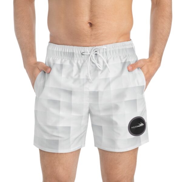 Grey Vex Swim Trunks (AOP) by Nexsweet - Image 3