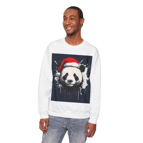 Panda Claus Sweatshirt: Unisex, Heavy - Image 4