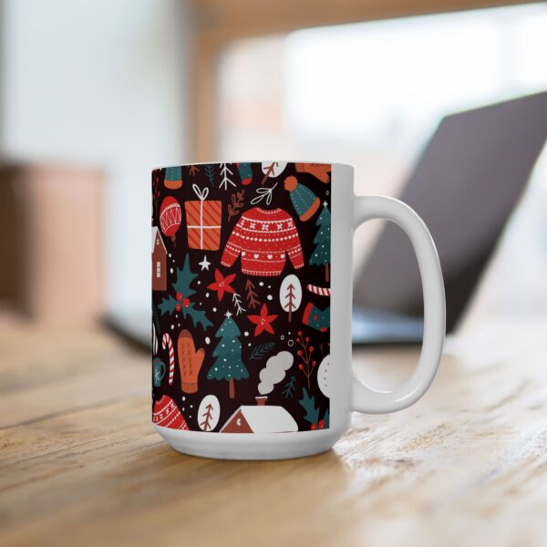 Rebel Santa Claus' HQ Ceramic Mug 15oz - Image 4