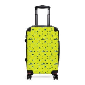 Blue and Yellow Royal Swallow Suitcase by Nexsweet