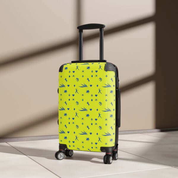 Blue and Yellow Royal Swallow Suitcase by Nexsweet - Image 4