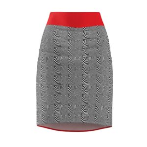 Blue Silent Zebra Women's Pencil Skirt (AOP)