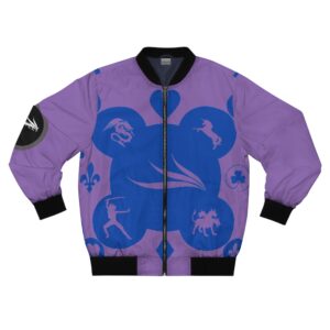 Purple Royal Men's Bomber Jacket (AOP) by Nexsweet