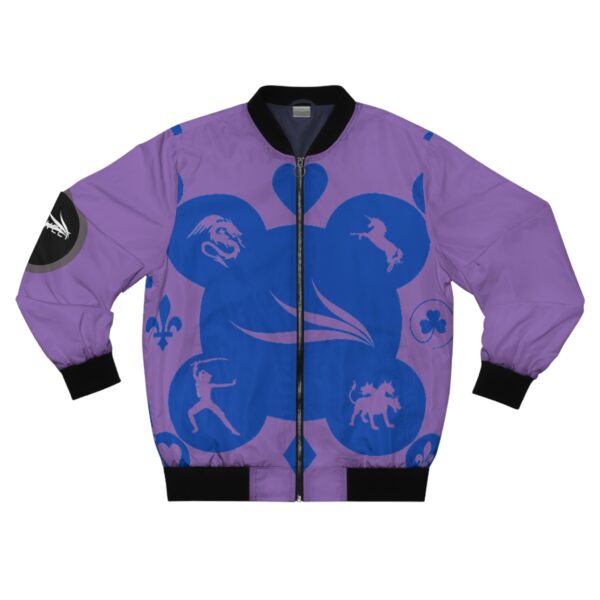 Purple Royal Men's Bomber Jacket (AOP) by Nexsweet