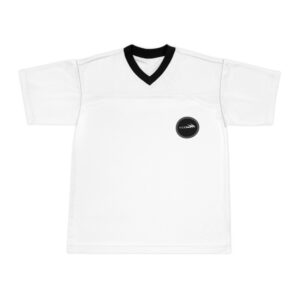 Black Unisex Football Jersey (AOP) by Nexsweet