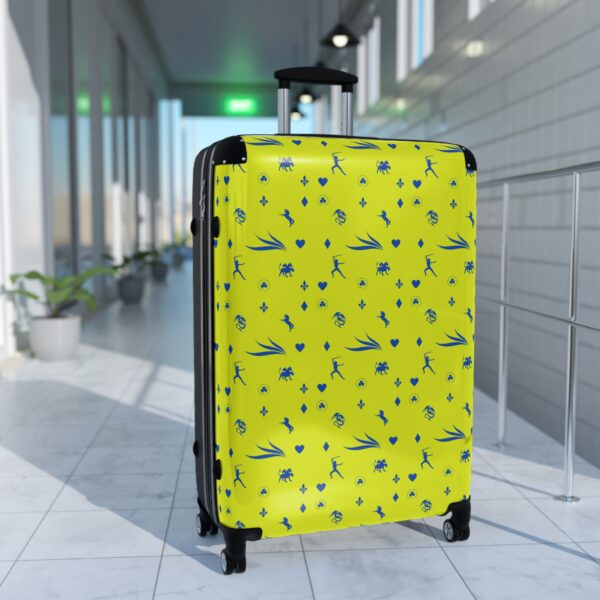Blue and Yellow Royal Swallow Suitcase by Nexsweet - Image 11