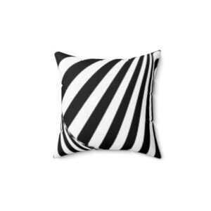 Silent Zebra Spun Polyester Square Pillow