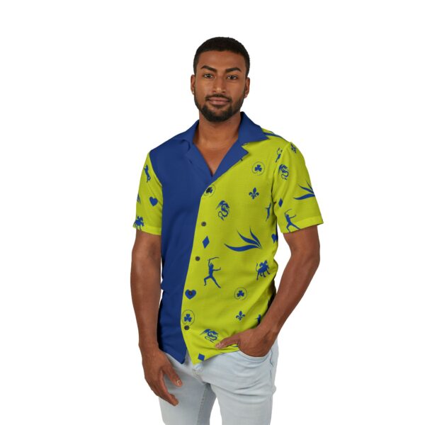 Yellow Caesar Men's Hawaiian Camp Shirt (AOP) - Image 3