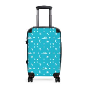 Turquoise Royal Swallow Suitcase by Nexsweet