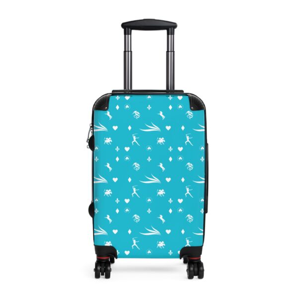 Turquoise Royal Swallow Suitcase by Nexsweet