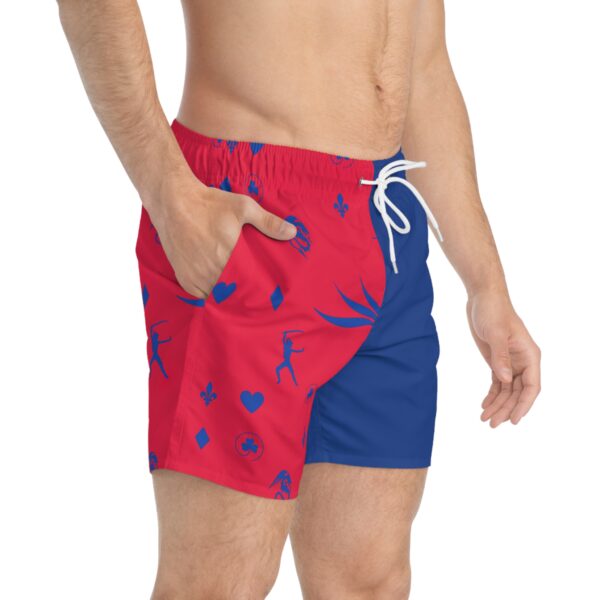 Red Caesar Swim Trunks (AOP) - Image 4