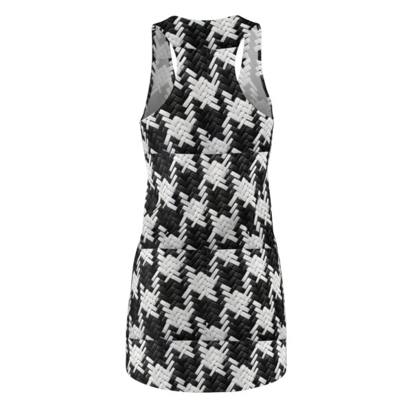 Big Houndstooth Women's Cut & Sew Racerback Dress (AOP) by Nexsweet - Image 2