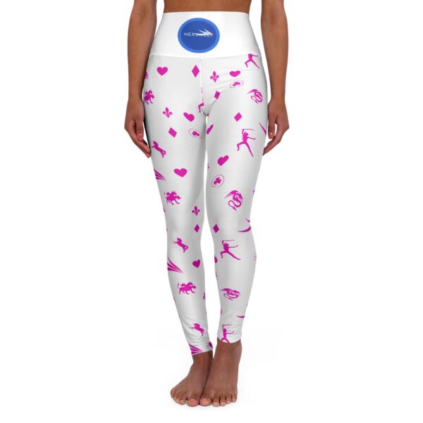 Pinky Royal High Waisted Yoga Leggin by Nexsweet gs (AOP) by Nexsweet