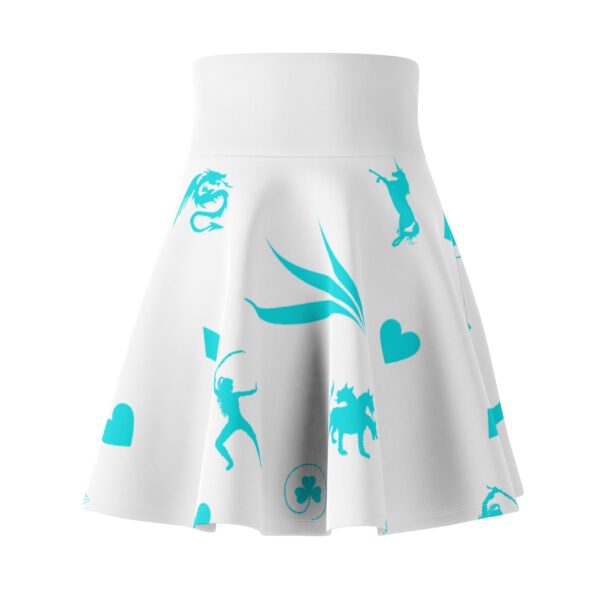 Turquoise Hermione Women's Skater Skirt (AOP) - Image 2