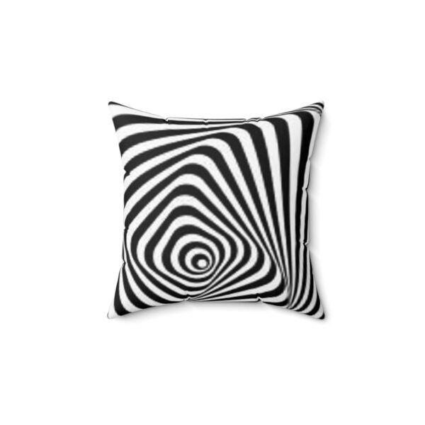Silent Zebra Spun Polyester Square Pillow - Image 2