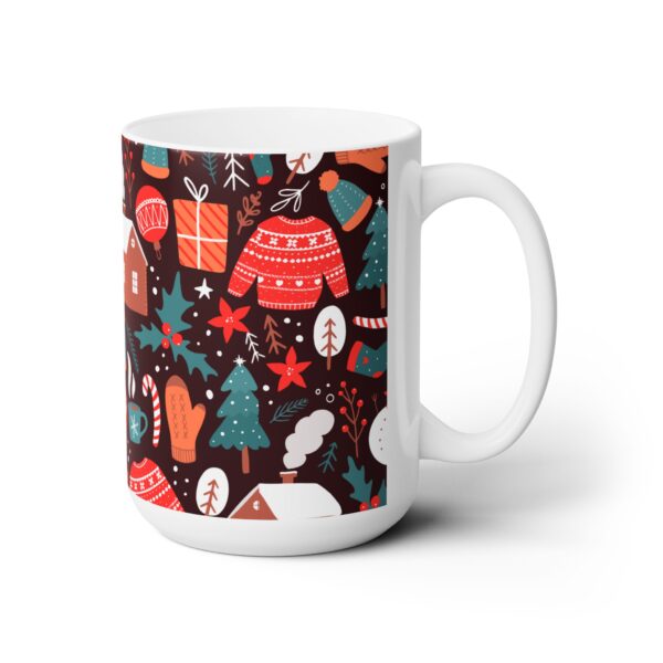 Rebel Santa Claus' HQ Ceramic Mug 15oz - Image 3