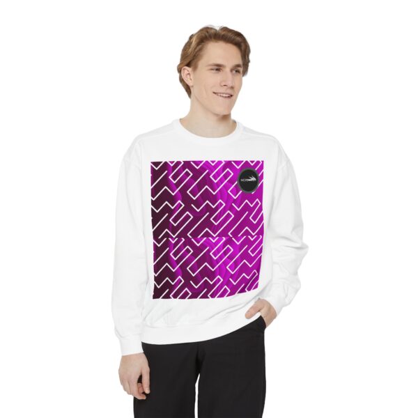 Pinky Zebra Unisex Garment-Dyed Sweatshirt by Nexsweet - Image 3