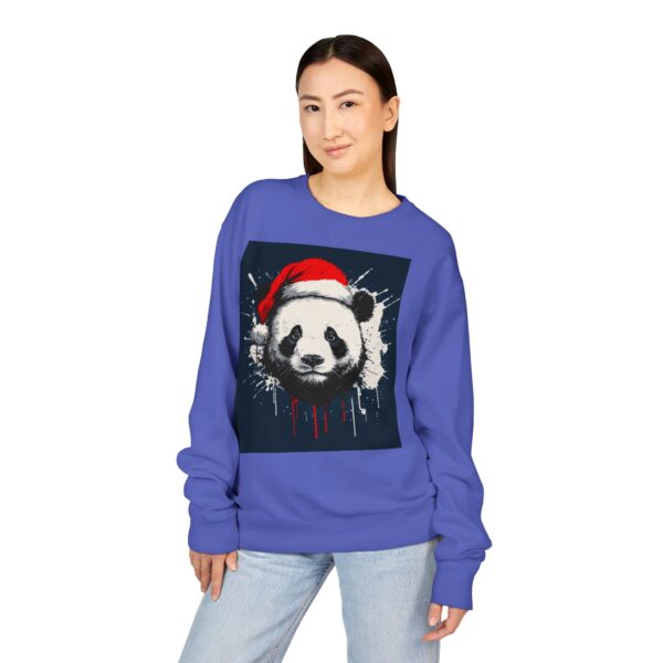 Panda Claus Unisex ComfortWash® Garment Dyed Crewneck Sweatshirt - Image 11
