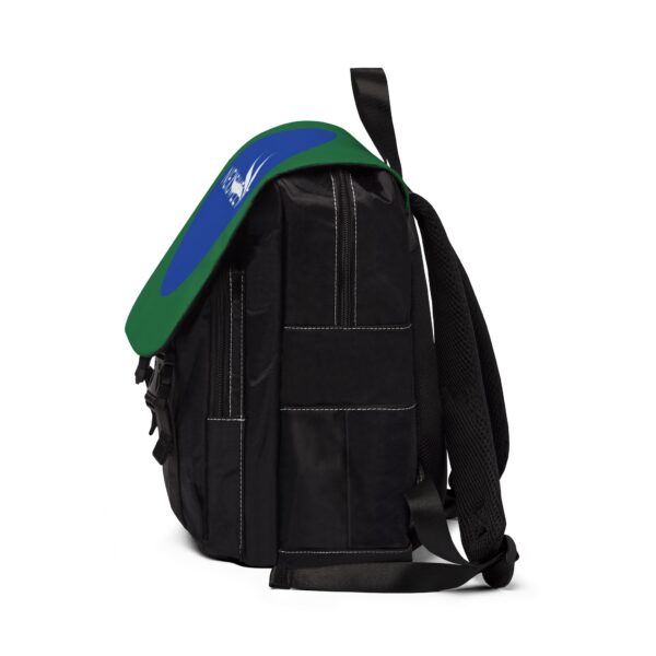 Dark Green Nexsweet Unisex Casual Shoulder Backpack - Image 3