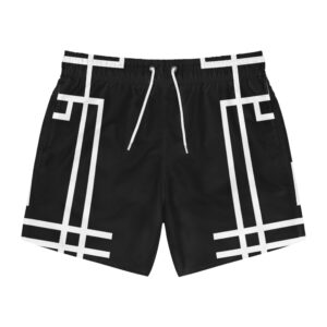 Black Gaia Swim Trunks (AOP)